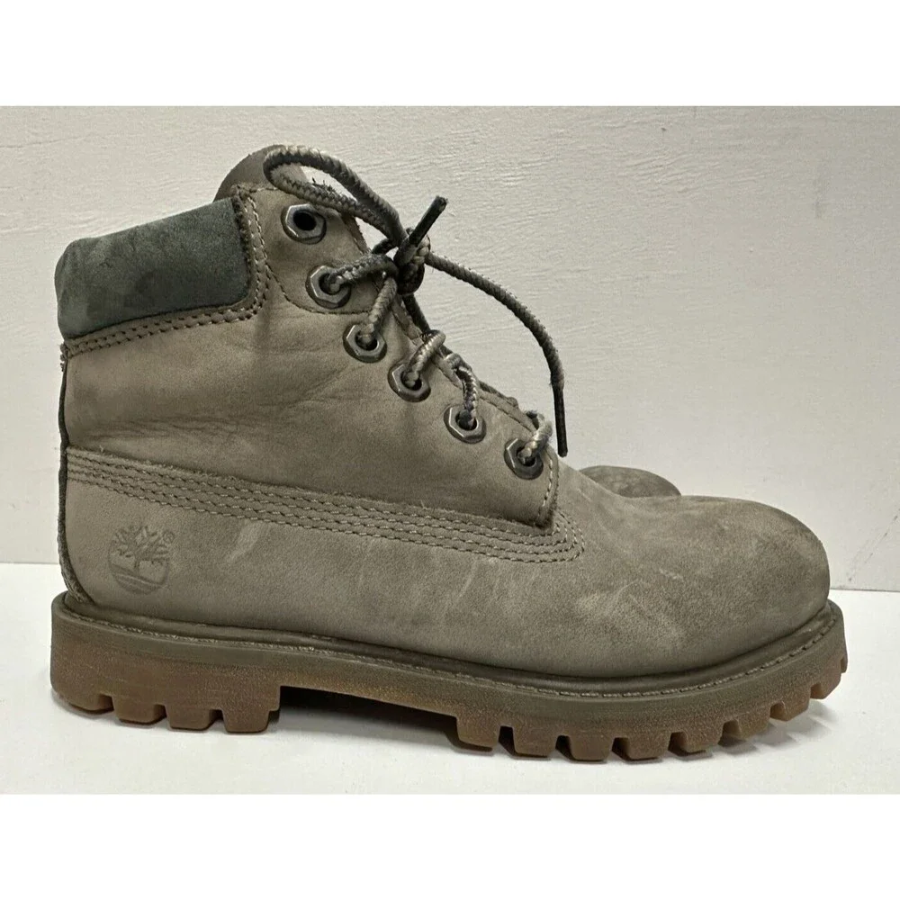 Timberland toddler size US-11.5 UK 11 EU 29 gray suede lace up boots
